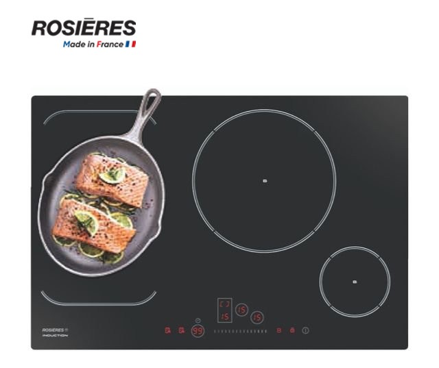 bếp từ Pháp Rosieres không giới hạn vùng nấu